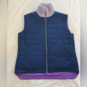 Pure luxury! Fedeli Cashmere Quilted Vest, Reversible, size 44 (US 8-10)
